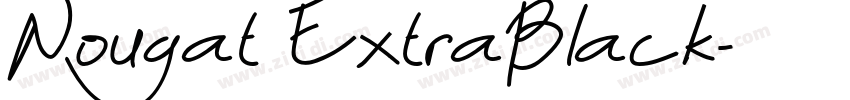 Nougat ExtraBlack字体转换